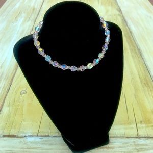 Antique Crystal Glass Choker
